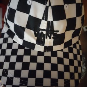 VANS cap checkerboard black white adjustable